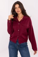 Koszula Damska Model IT-KS-FL9273.86 Bordo - Rue Paris Koszula Damska Model IT-KS-FL9273.86 Bordo - Rue Paris