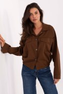Koszula Damska Model IT-KS-FL9273.86 Brown - Rue Paris Koszula Damska Model IT-KS-FL9273.86 Brown - Rue Paris