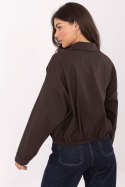 Koszula Damska Model IT-KS-FL9273.86 Dark Brown - Rue Paris