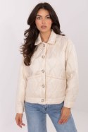 Kurtka Damska Model IT-KR-FL9626.77 Light Beige - Rue Paris Kurtka Damska Model IT-KR-FL9626.77 Light Beige - Rue Paris