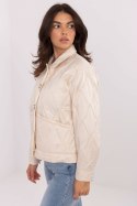 Kurtka Damska Model IT-KR-FL9626.77 Light Beige - Rue Paris Kurtka Damska Model IT-KR-FL9626.77 Light Beige - Rue Paris