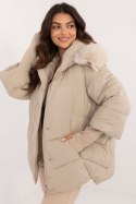 Kurtka Damska Model MBM-KR-2505.14 Beige - MBM Kurtka Damska Model MBM-KR-2505.14 Beige - MBM
