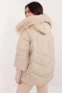 Kurtka Damska Model MBM-KR-2505.14 Beige - MBM Kurtka Damska Model MBM-KR-2505.14 Beige - MBM