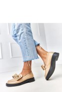 Mokasyny Model Teriwa G1770 Beige - Solea Mokasyny Model Teriwa G1770 Beige - Solea
