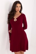 Sukienka Model PM-SK-DF61033.58 Bordo - Factory Price Sukienka Model PM-SK-DF61033.58 Bordo - Factory Price