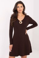 Sukienka Model PM-SK-DF61033.58 Dark Brown - Factory Price Sukienka Model PM-SK-DF61033.58 Dark Brown - Factory Price