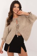 Sweter Damski Model MI-SW-2911.91 Dark Beige - Italy Moda Sweter Damski Model MI-SW-2911.91 Dark Beige - Italy Moda