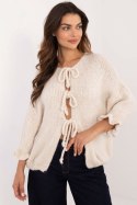 Sweter Damski Model MI-SW-2911.91 Light Beige - Italy Moda Sweter Damski Model MI-SW-2911.91 Light Beige - Italy Moda
