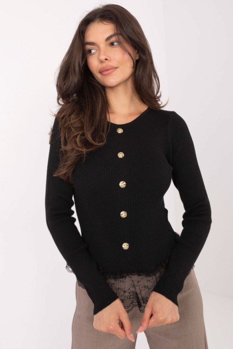 Sweter Damski Model PM-SW-YIS1027.85 Black - Factory Price Sweter Damski Model PM-SW-YIS1027.85 Black - Factory Price