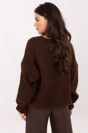 Sweter Kardigan Model MI-SW-0904.82 Dark Brown - Rue Paris