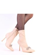 Botki Model Bellana 2I5C-AX5301-03 Beige - Solea Botki Model Bellana 2I5C-AX5301-03 Beige - Solea