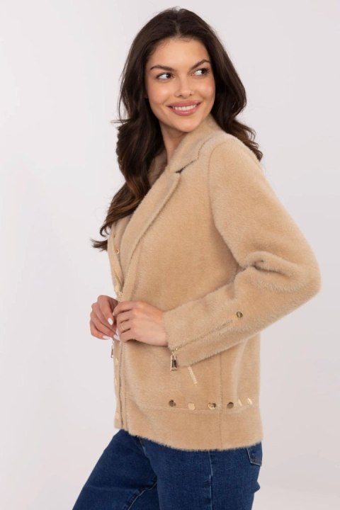 Kurtka Damska Model MBM-KR-L176.87 Beige - MBM Kurtka Damska Model MBM-KR-L176.87 Beige - MBM