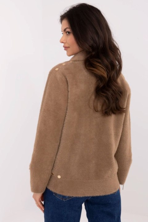 Kurtka Damska Model MBM-KR-L176.87 Dark Beige - MBM Kurtka Damska Model MBM-KR-L176.87 Dark Beige - MBM