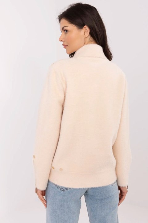 Kurtka Damska Model MBM-KR-L176.87 Light Beige - MBM Kurtka Damska Model MBM-KR-L176.87 Light Beige - MBM