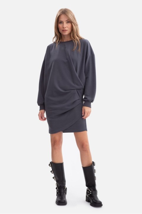 Sukienka Model B298 Stal - BeWear Sukienka Model B298 Stal - BeWear
