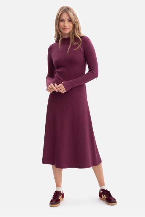 Sukienka Model B299 Śliwka - BeWear Sukienka Model B299 Śliwka - BeWear