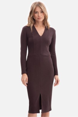 Sukienka Model B307 Gorzka Czekolada - BeWear