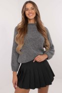 Sweter Damski Model MI-SW-1311.31 Dark Grey - Italy Moda Sweter Damski Model MI-SW-1311.31 Dark Grey - Italy Moda
