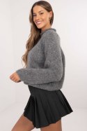 Sweter Damski Model MI-SW-1311.31 Dark Grey - Italy Moda Sweter Damski Model MI-SW-1311.31 Dark Grey - Italy Moda