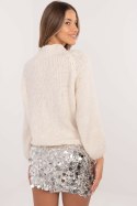 Sweter Damski Model MI-SW-1311.31 Light Beige - Italy Moda Sweter Damski Model MI-SW-1311.31 Light Beige - Italy Moda