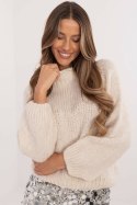 Sweter Damski Model MI-SW-1311.31 Light Beige - Italy Moda Sweter Damski Model MI-SW-1311.31 Light Beige - Italy Moda