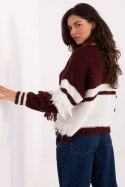 Sweter Damski Model MI-SW-3211.31 Bordo - Italy Moda Sweter Damski Model MI-SW-3211.31 Bordo - Italy Moda