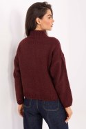 Sweter Damski Model MI-SW-WM218.02 Bordo - Italy Moda Sweter Damski Model MI-SW-WM218.02 Bordo - Italy Moda