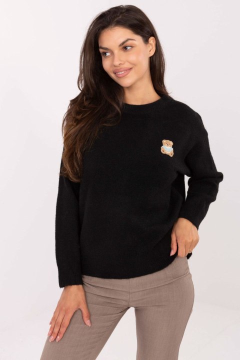 Sweter Damski Model PM-SW-SC39.36 Black - Factory Price Sweter Damski Model PM-SW-SC39.36 Black - Factory Price