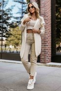 Sweter Kardigan Model 629-1 Beige - Numoco Sweter Kardigan Model 629-1 Beige - Numoco