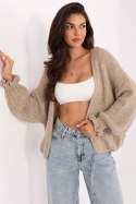 Sweter Kardigan Model MI-SW-0904.82 Beige - Rue Paris Sweter Kardigan Model MI-SW-0904.82 Beige - Rue Paris