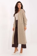Sweter Kardigan Model MI-SW-WM6155.82 Beige - Italy Moda Sweter Kardigan Model MI-SW-WM6155.82 Beige - Italy Moda