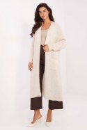 Sweter Kardigan Model MI-SW-WM6155.82 Light Beige - Italy Moda Sweter Kardigan Model MI-SW-WM6155.82 Light Beige - Italy Moda
