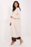 Sweter Kardigan Model MI-SW-WM6155.82 Light Beige - Italy Moda Sweter Kardigan Model MI-SW-WM6155.82 Light Beige - Italy Moda