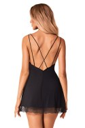 Komplet Model Bella Rou Chemise Black - Obsessive Komplet Model Bella Rou Chemise Black - Obsessive
