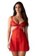 Komplet Model Cupide Desir Babydoll Red - Obsessive Komplet Model Cupide Desir Babydoll Red - Obsessive
