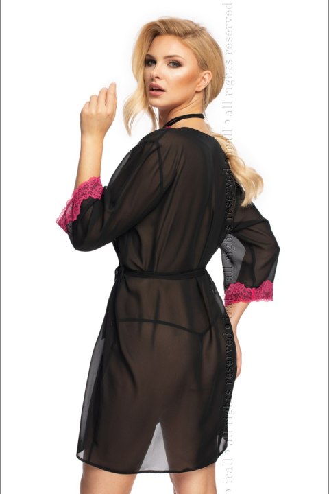 Szlafrok Damski Model Flavia Black - Irall Szlafrok Damski Model Flavia Black - Irall