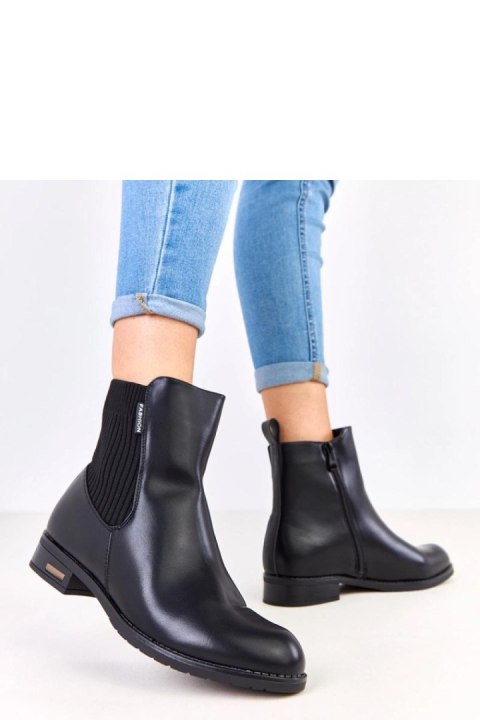 Botki Model Gres JL7312-1 Black - Solea Botki Model Gres JL7312-1 Black - Solea