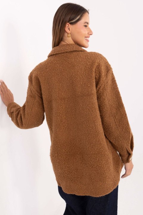 Koszula Damska Model IT-KR-1709.85 Camel - Factory Price Koszula Damska Model IT-KR-1709.85 Camel - Factory Price