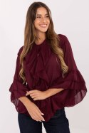 Koszula Damska Model MI-KS-92330.07 Bordo - Italy Moda Koszula Damska Model MI-KS-92330.07 Bordo - Italy Moda