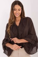 Koszula Damska Model MI-KS-92330.07 Dark Brown - Italy Moda Koszula Damska Model MI-KS-92330.07 Dark Brown - Italy Moda