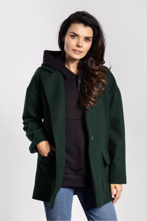 Kurtka Damska Model A751 Bottle Green - awama Kurtka Damska Model A751 Bottle Green - awama
