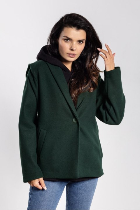 Kurtka Damska Model A752 Bottle Green - awama Kurtka Damska Model A752 Bottle Green - awama