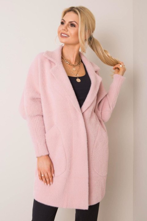 Płaszcz Damski Model MBM-PL-1517.00P Light Pink - MBM Płaszcz Damski Model MBM-PL-1517.00P Light Pink - MBM
