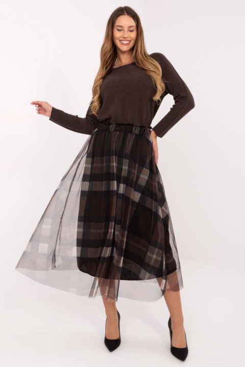 Spódnica Model MI-SD-271329-1.00 Black/Brown - Italy Moda Spódnica Model MI-SD-271329-1.00 Black/Brown - Italy Moda