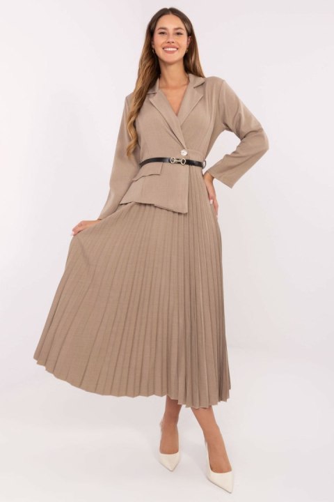 Sukienka Model IT-SK-21599.80 Beige - Italy Moda Sukienka Model IT-SK-21599.80 Beige - Italy Moda