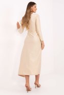 Sukienka Model IT-SK-21609.83 Light Beige - Italy Moda Sukienka Model IT-SK-21609.83 Light Beige - Italy Moda