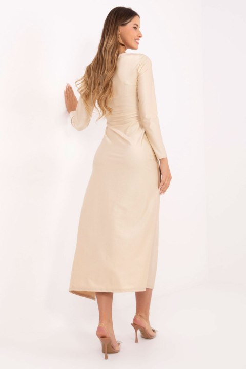 Sukienka Model IT-SK-21609.83 Light Beige - Italy Moda Sukienka Model IT-SK-21609.83 Light Beige - Italy Moda