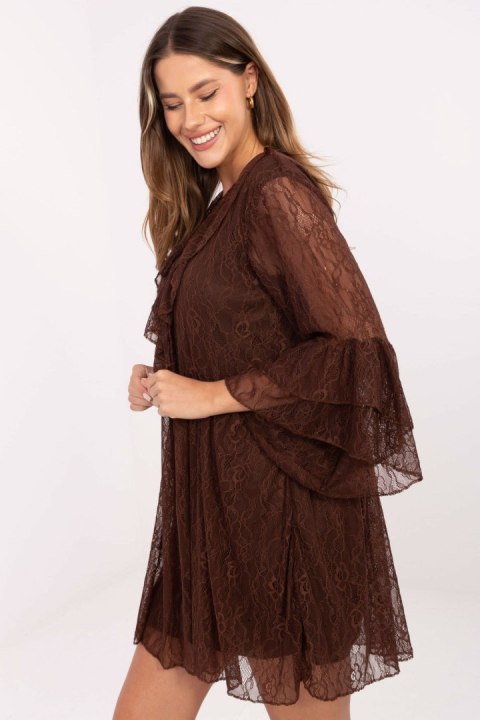 Sukienka Model MI-SK-62435.16 Brown - Italy Moda Sukienka Model MI-SK-62435.16 Brown - Italy Moda