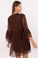 Sukienka Model MI-SK-62435.16 Brown - Italy Moda Sukienka Model MI-SK-62435.16 Brown - Italy Moda