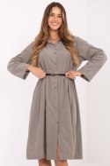 Sukienka Model MI-SK-92400.17 Dark Beige - Italy Moda Sukienka Model MI-SK-92400.17 Dark Beige - Italy Moda